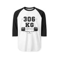 306 KG Deadlift Raglan Shirt — Weightlifting Gym Tee