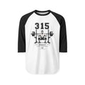 315 Squat Barbell Weightlifting Raglan Shirt | Powerlifting Crewneck