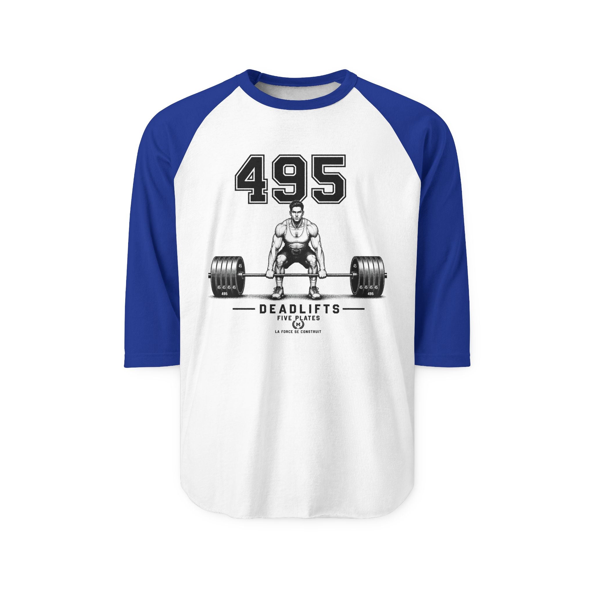 495 Deadlifts Raglan Shirt – Weightlifting Gym Tee