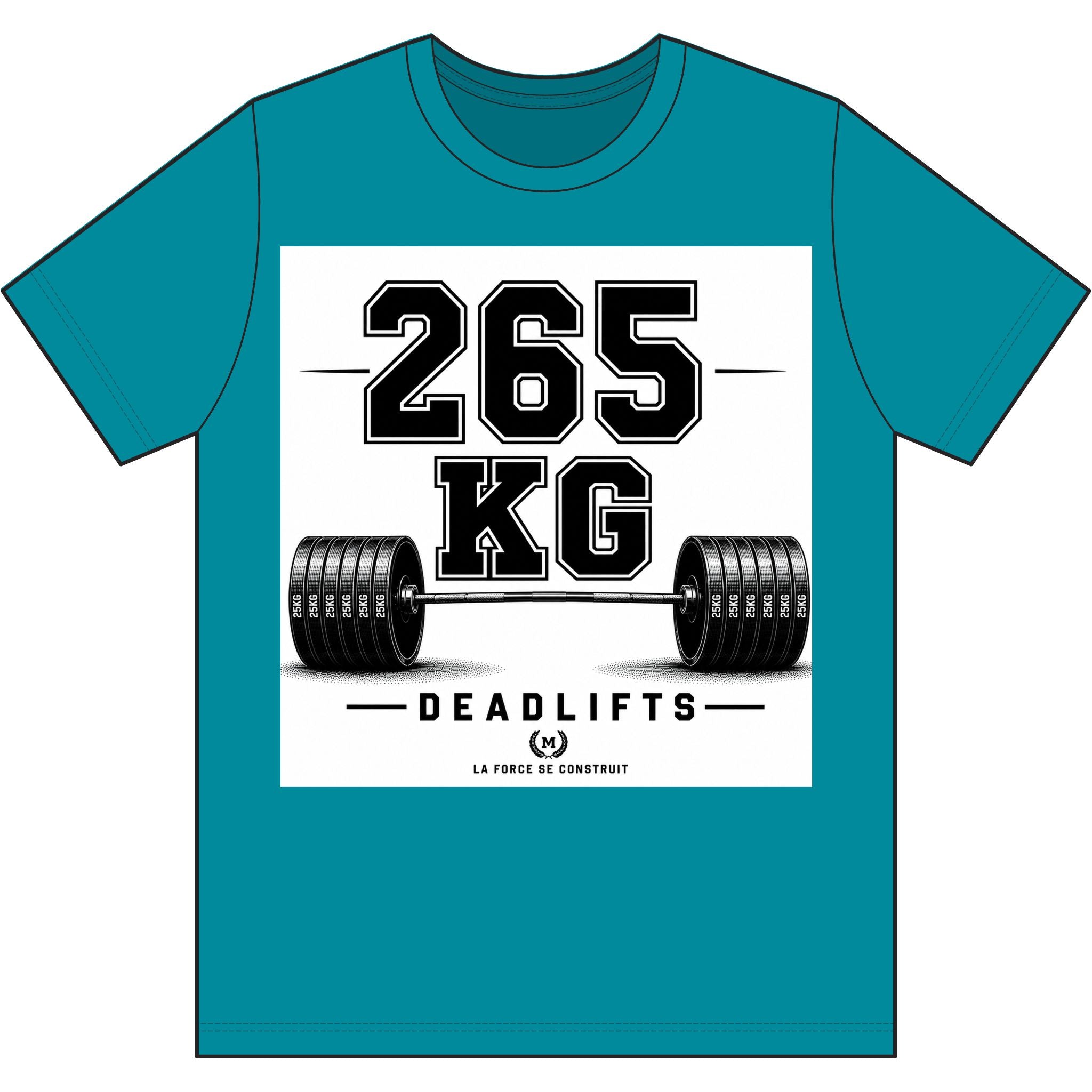 265 KG Deadlift T-Shirt — Milestone Weightlifting Gym Tee