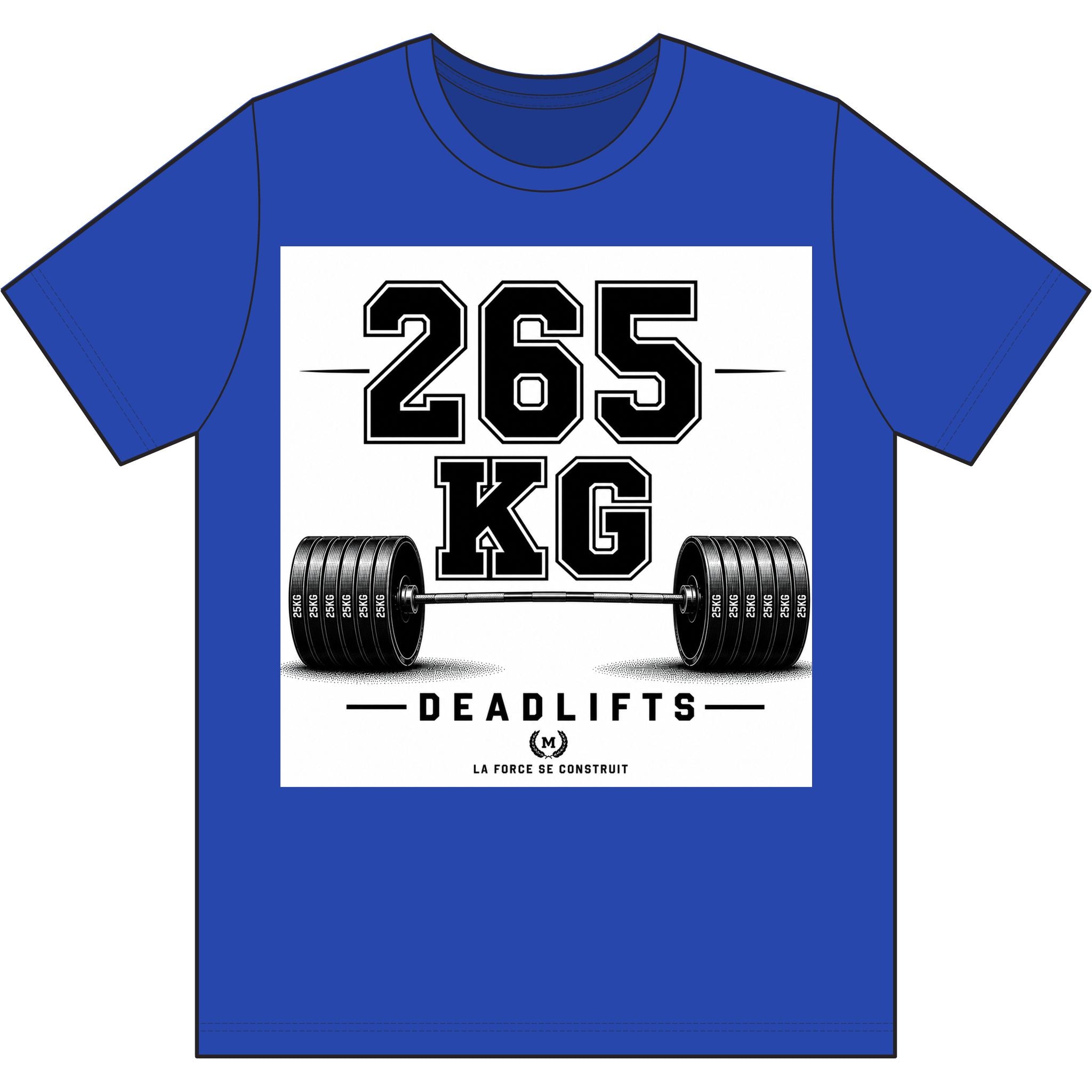 265 KG Deadlift T-Shirt — Milestone Weightlifting Gym Tee