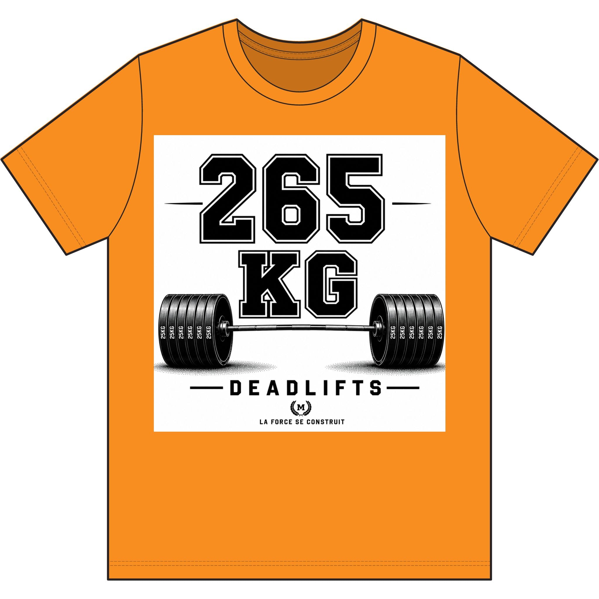 265 KG Deadlift T-Shirt — Milestone Weightlifting Gym Tee