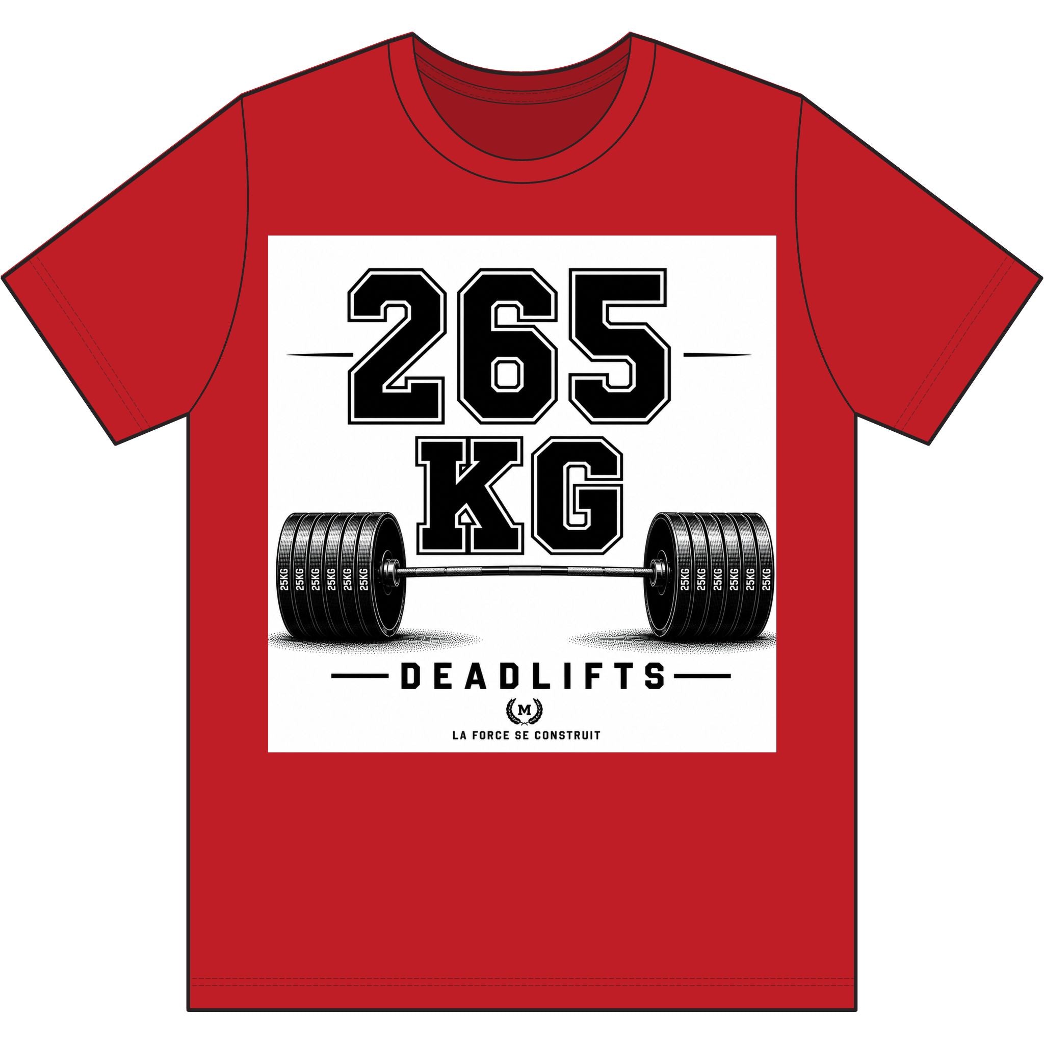 265 KG Deadlift T-Shirt — Milestone Weightlifting Gym Tee