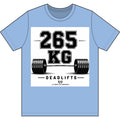 265 KG Deadlift T-Shirt — Milestone Weightlifting Gym Tee