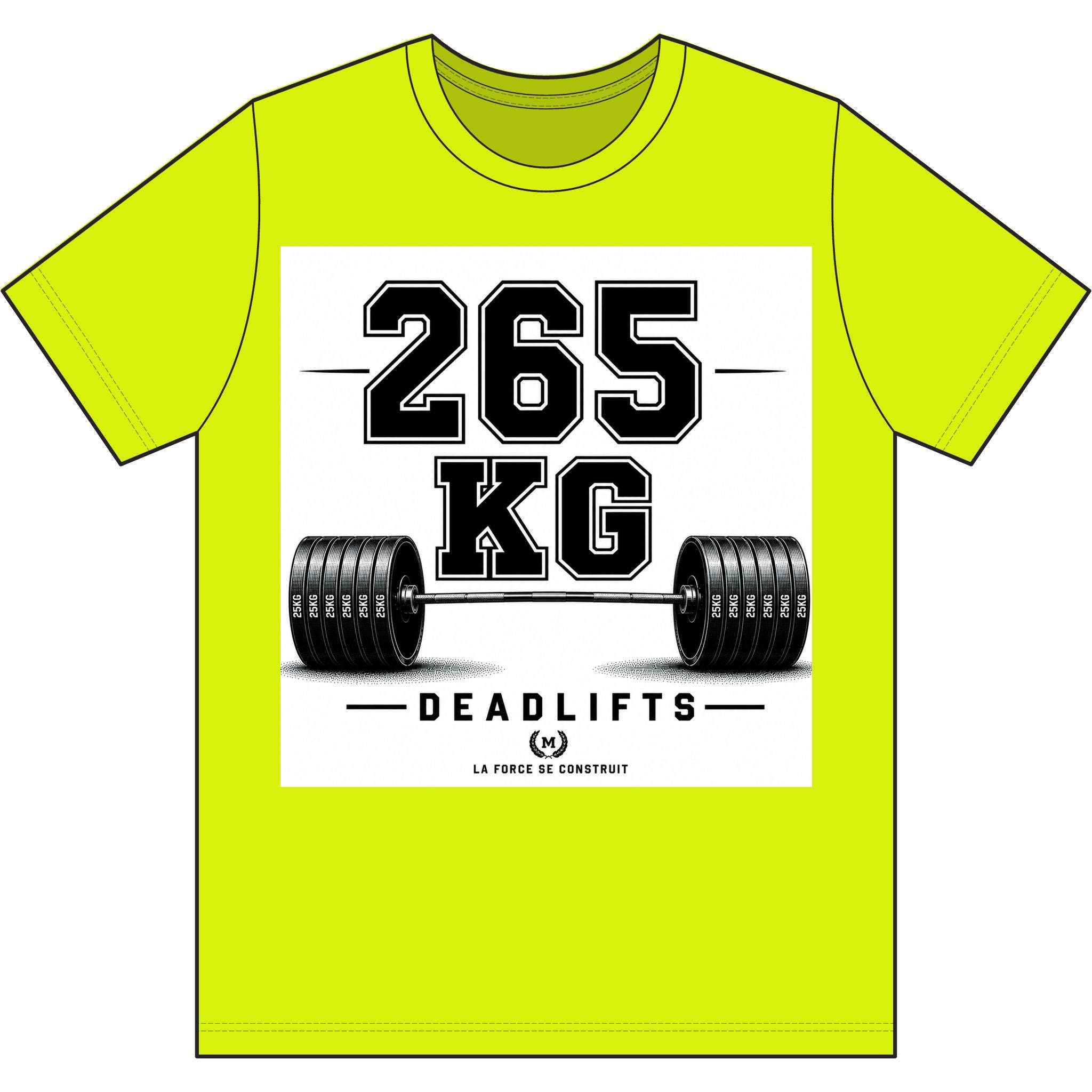 265 KG Deadlift T-Shirt — Milestone Weightlifting Gym Tee