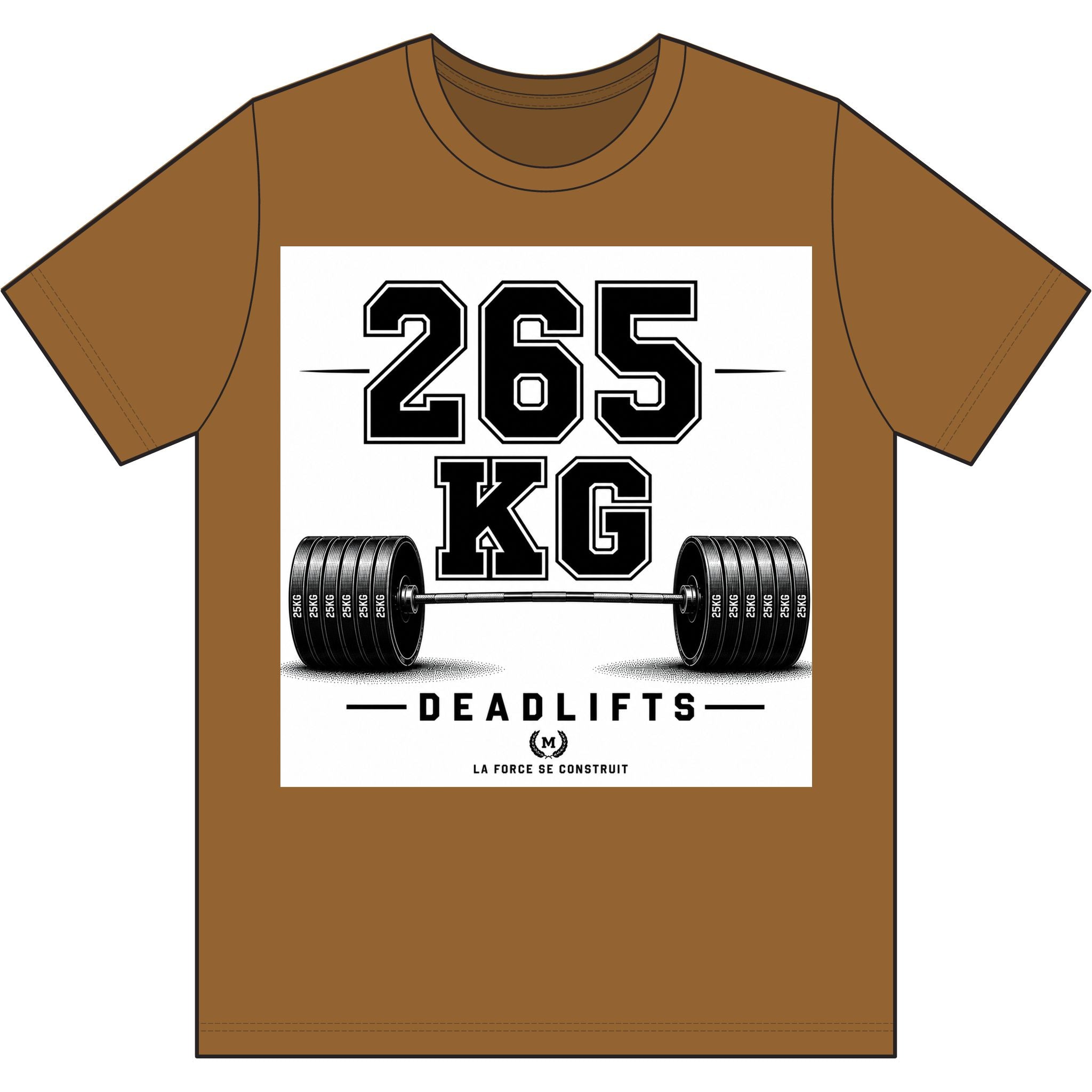 265 KG Deadlift T-Shirt — Milestone Weightlifting Gym Tee