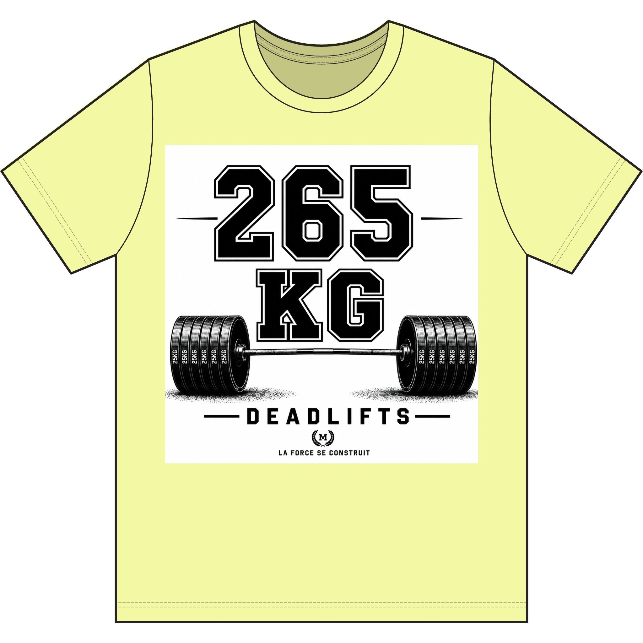 265 KG Deadlift T-Shirt — Milestone Weightlifting Gym Tee