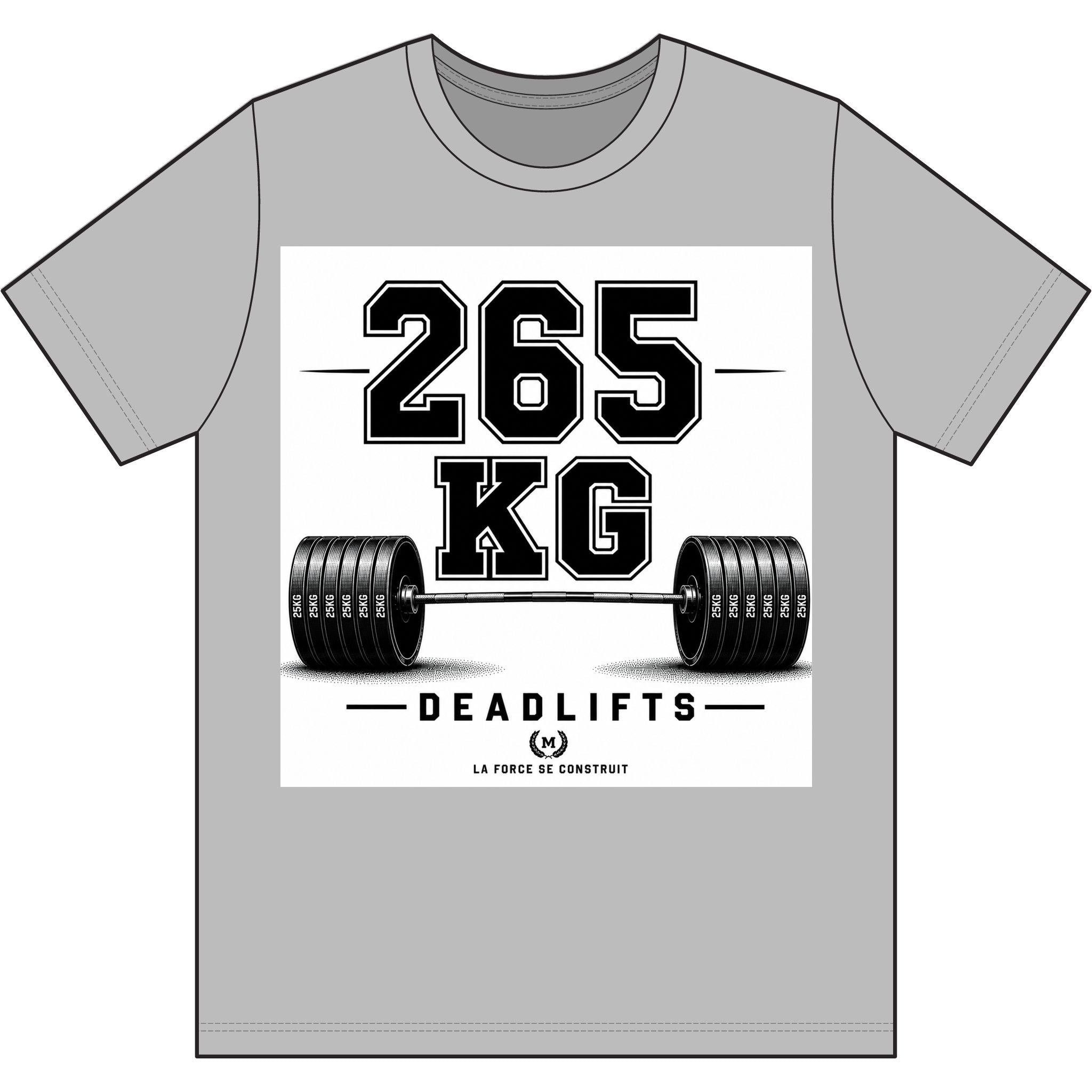265 KG Deadlift T-Shirt — Milestone Weightlifting Gym Tee