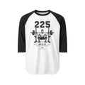 225 Squat Shirt | Weightlifting Barbell Raglan