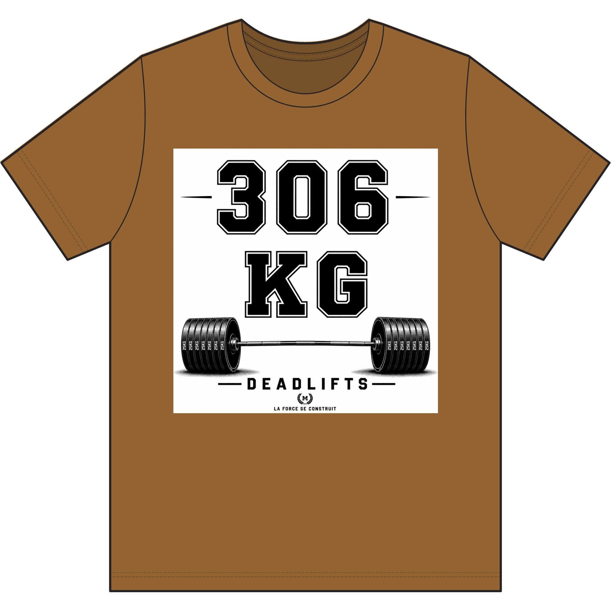 306 KG Deadlifts T-Shirt — Strength Milestone Workout Tee