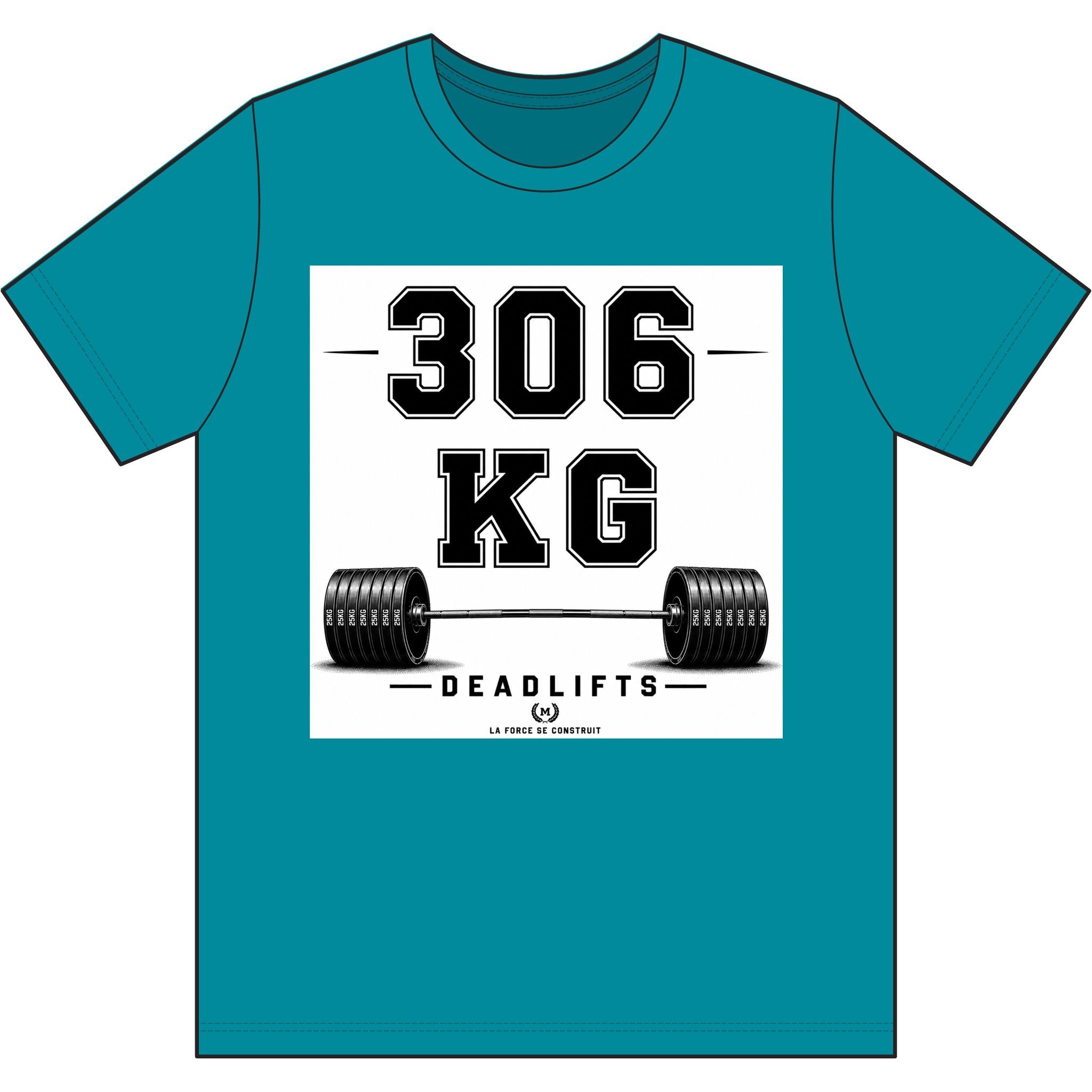 306 KG Deadlifts T-Shirt — Strength Milestone Workout Tee