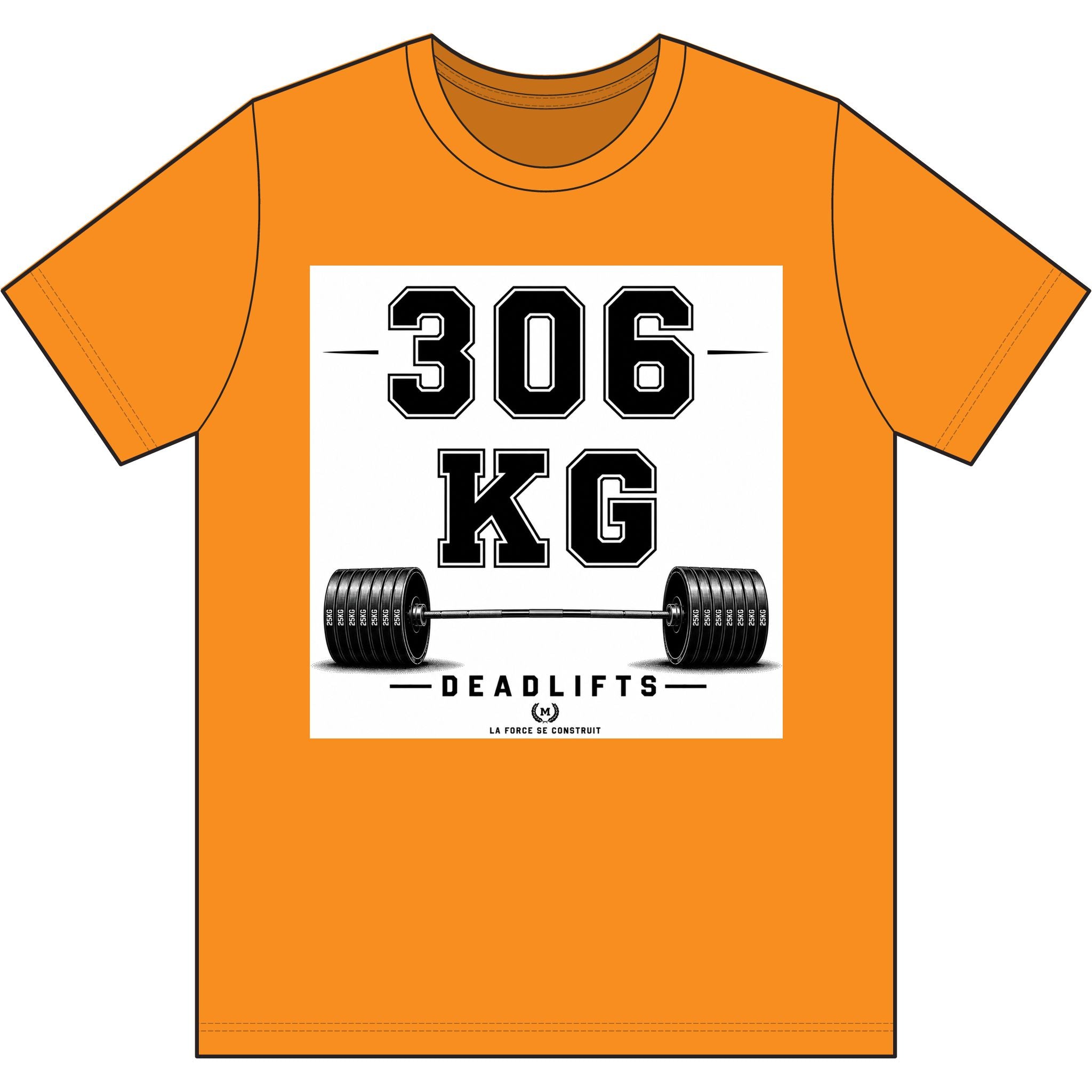 306 KG Deadlifts T-Shirt — Strength Milestone Workout Tee