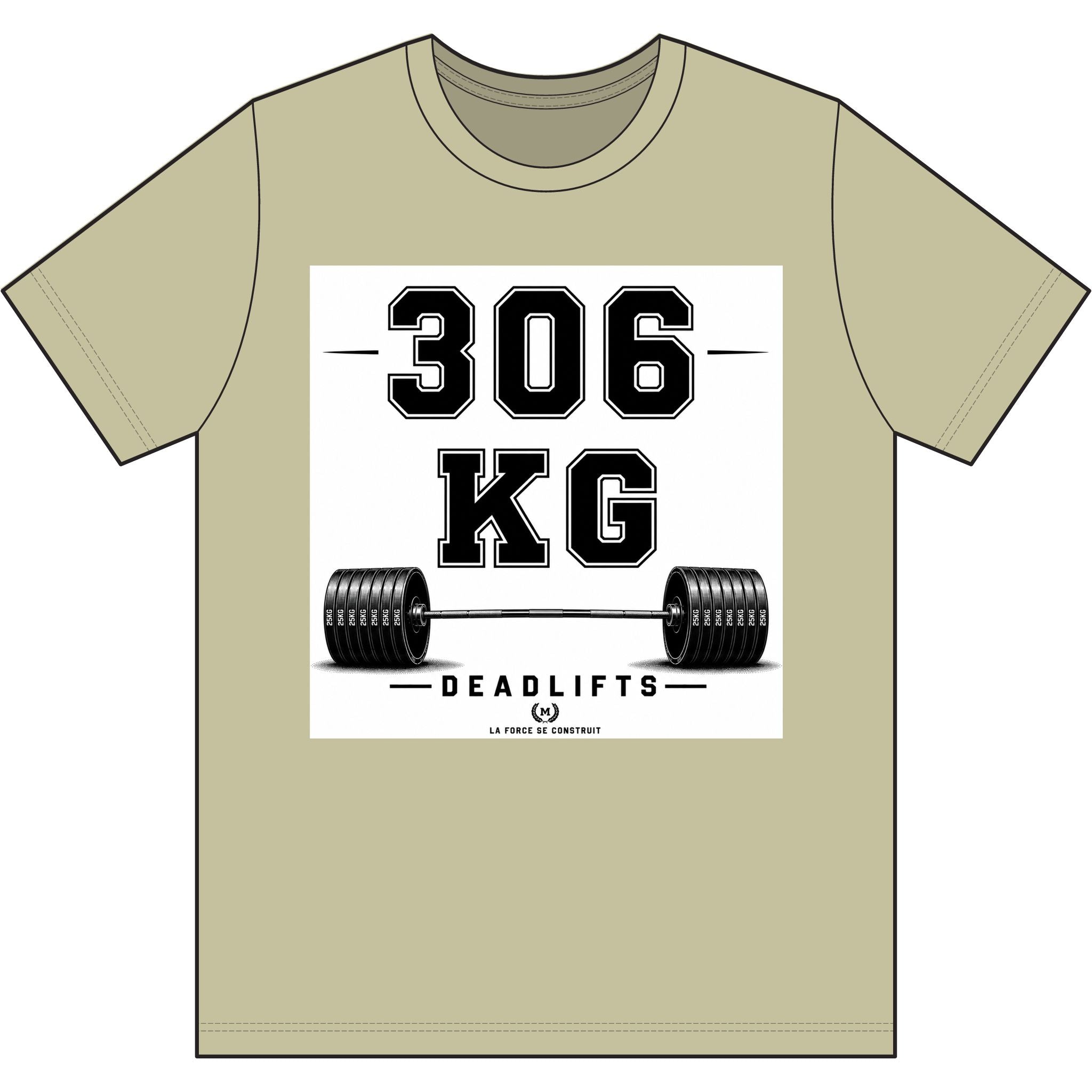 306 KG Deadlifts T-Shirt — Strength Milestone Workout Tee