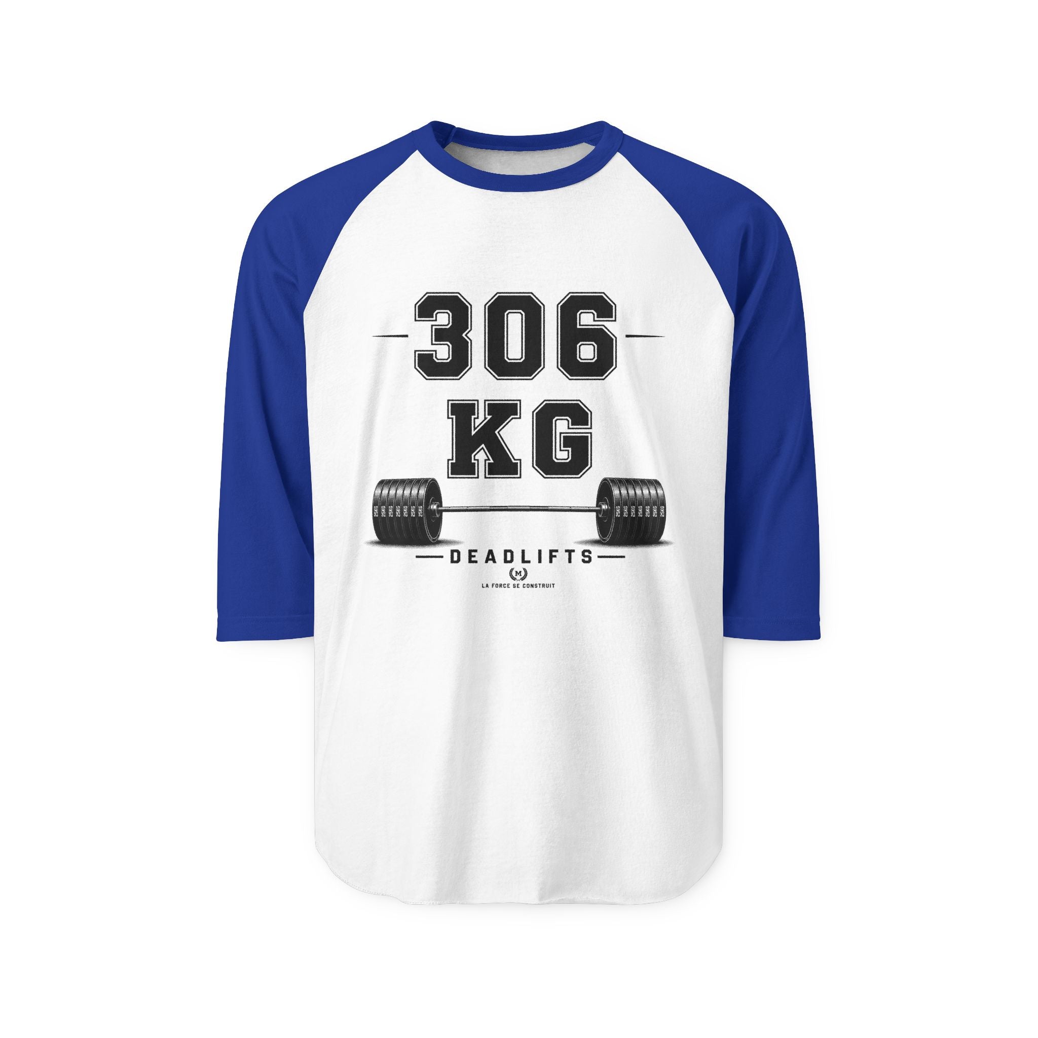 306 KG Deadlift Raglan Shirt — Weightlifting Gym Tee